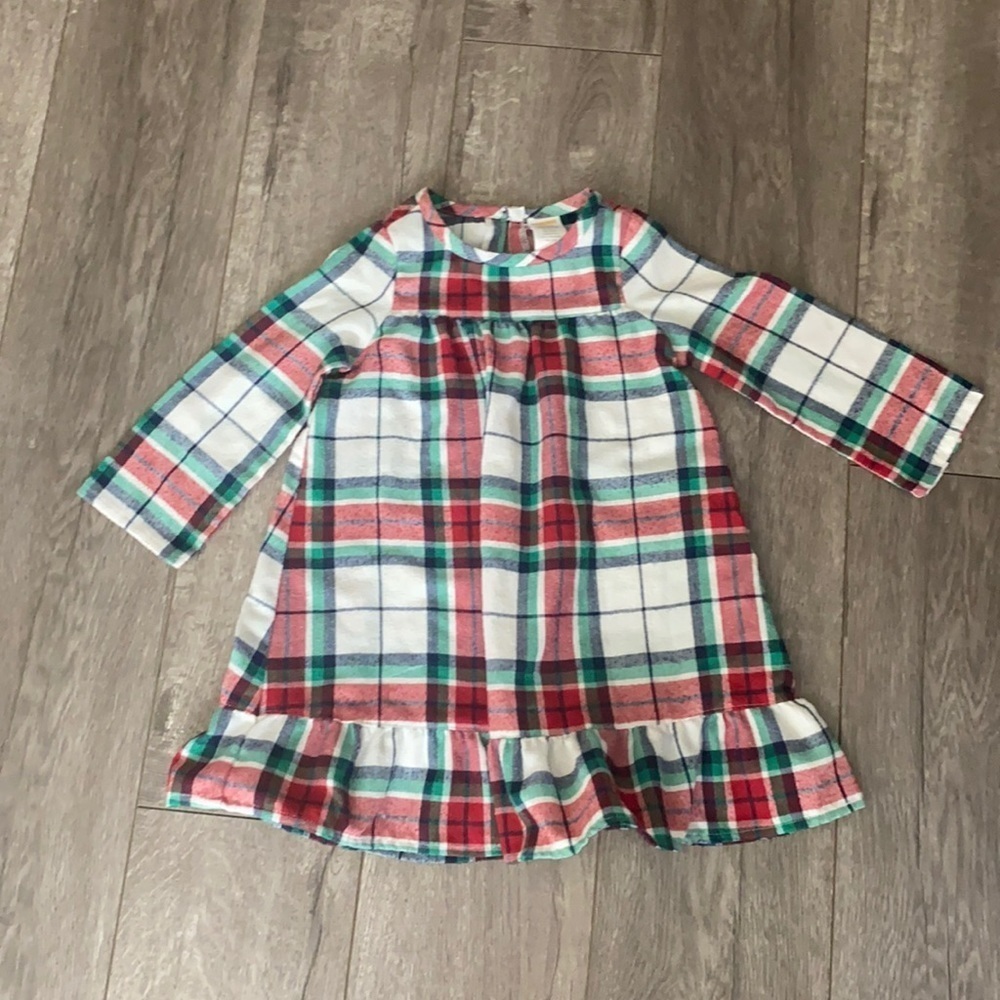 Gymboree plaid Christmas nightgown 3